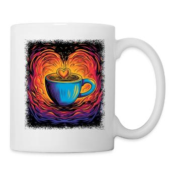 Drôles de dictons de bureau Tasse de café Cappuccino - Mug blanc - blanc - Droite