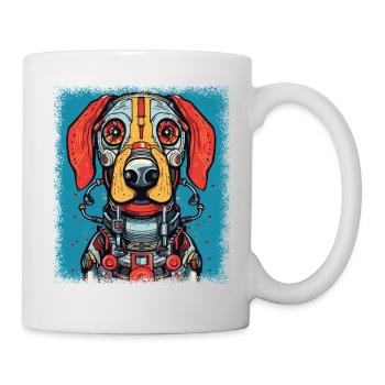 Chien chiens beagle cadeaux beagle père cadeau - Mug blanc - blanc - Droite