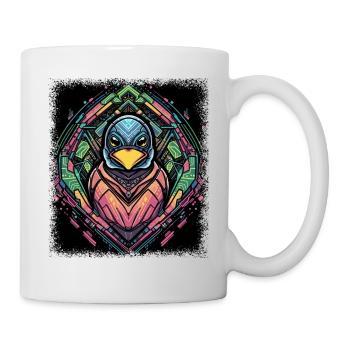 all designs cute penguin winter animal - Tasse - Weiß - Rechts