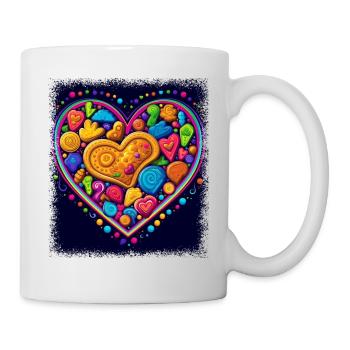 Happy Quote Cool Design LGBTQIA Joke Bear - Mug - white - Right