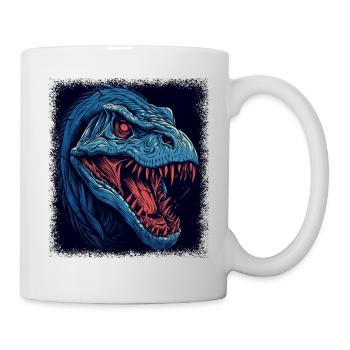 Statement Humor Funny Quote Bunny Happy T Rex - Mug - white - Right