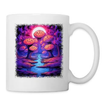 peace cool pride counterculture awesome - Tasse - Weiß - Rechts