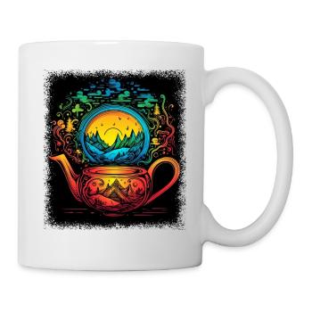 quotes asian geek cartoon animal present girl - Mug - white - Right