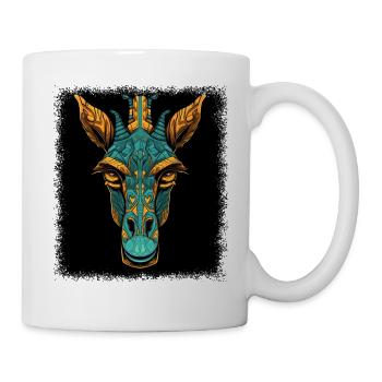 giraffe funny sayings gift idea lion animals - Tasse - Weiß - Rechts