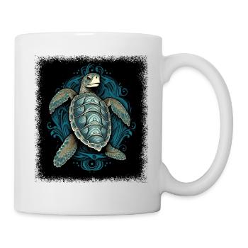 Animal Defense Jokes Cool Love Statement Earth - Mug - white - Right
