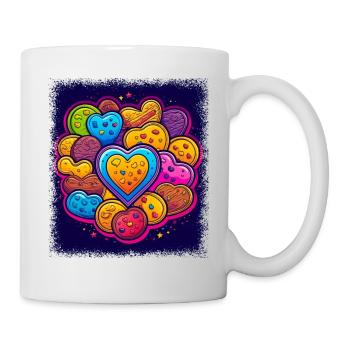 Pâtisserie Cadeau Blague Drôle Chef Design Tshirts Heureux - Mug blanc - blanc - Droite