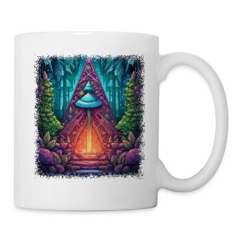 Déclaration Saint-Valentin Chemise Pizzas Vert - Mug blanc - blanc - Droite
