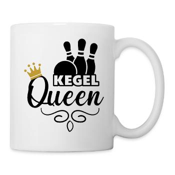 Kegelqueen - Tasse - Weiß - Rechts