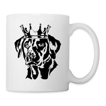 Labrador Retriever Labbi Krone Hunde Wilsigns - Tasse - Weiß - Rechts
