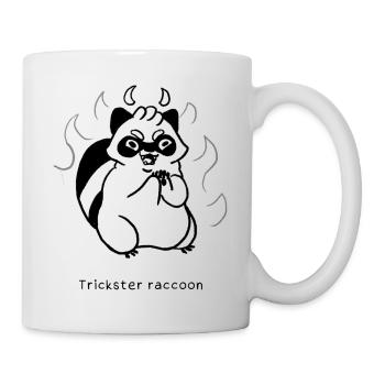 Raccoon Types | Trickster Raccoon - Mug - white - Right