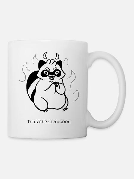 Raccoon Types | Trickster Raccoon - Tasse - Weiß