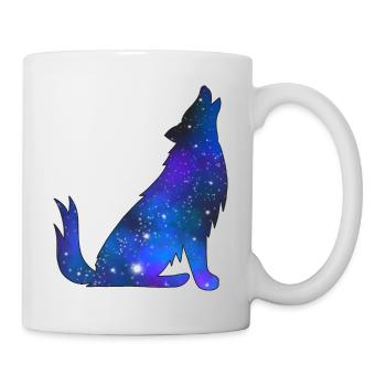 Loup de la galaxie - Mug blanc - blanc - Droite