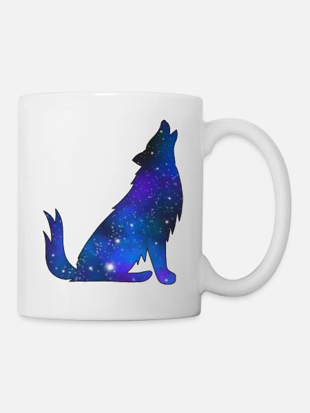 Galaxy Wolf - Tasse - Weiß