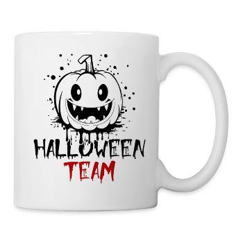 Halloween Team Party - Tasse - Weiß - Rechts