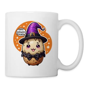 Joyeuse pomme de terre d’Halloween - Mug blanc - blanc - Droite