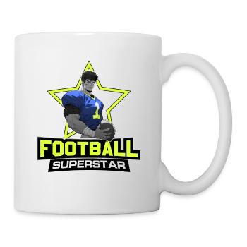 Superstar du football américain - Chemise d’anime - Mug blanc - blanc - Droite