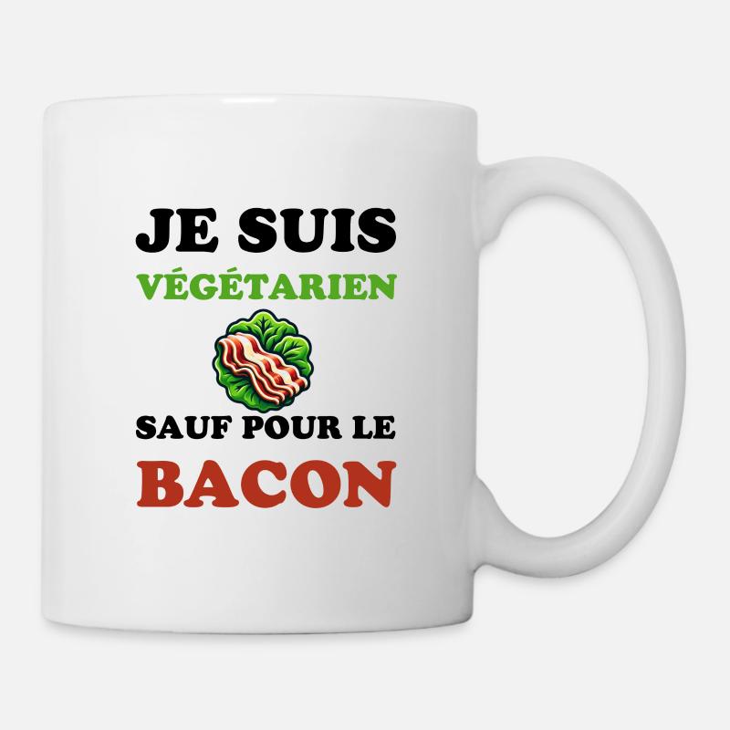 Je suis végétarien cadeau humour - Mug blanc - blanc