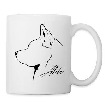 Akita Profil Chiens Chien Wilsigns - Mug blanc - blanc - Droite