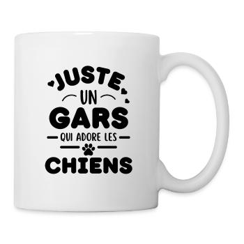 Amoureux des chiens t-shirt cadeau humour - Mug blanc - blanc - Droite