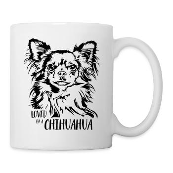 Loved by a Chihuahua Dogs Saying Dog Wilsigns - Mug - white - Right