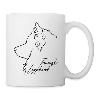 Finnish Lapphund Profil Hunde Hund Wilsigns - Tasse - Weiß - Rechts