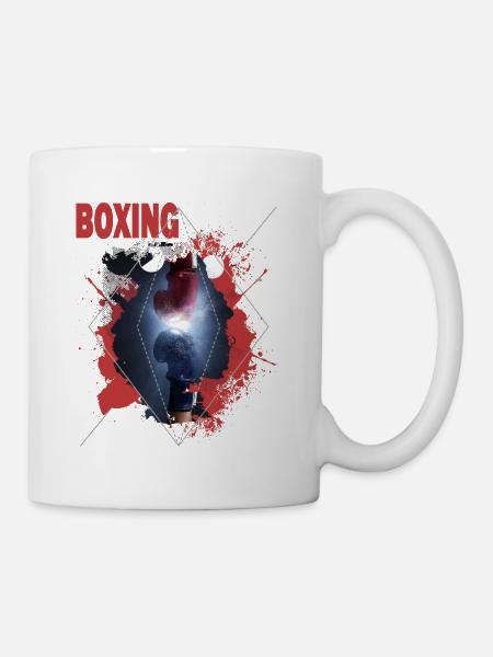Boxen Boxing Boxer Boxhandschuhe Boxkampf Boxring - Tasse - Weiß