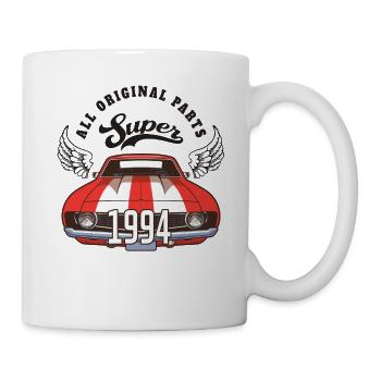 Super 1994 - alle Originalteile - 1994 Geburtstag - Tasse - Weiß - Rechts