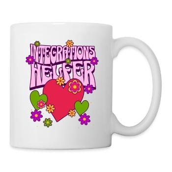 Integrationshelfer I-Helfer Schule KiTa Herz - Tasse - Weiß - Rechts