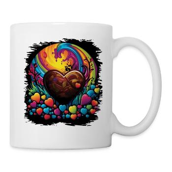 flower power 60s funny quote statement awesome - Tasse - Weiß - Rechts