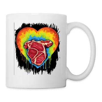 Déclaration anti-guerre famille Hippie Festival anniversaire - Mug blanc - blanc - Droite