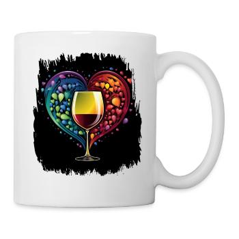 Happy Activism Sayings Female Pride Outfits Gay - Mug - white - Right