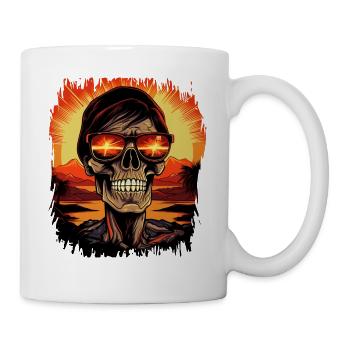 Birthday Present Dinosaur Skeleton Tshirts - Mug - white - Right
