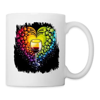 bday brightly coloured social justice colourful - Tasse - Weiß - Rechts