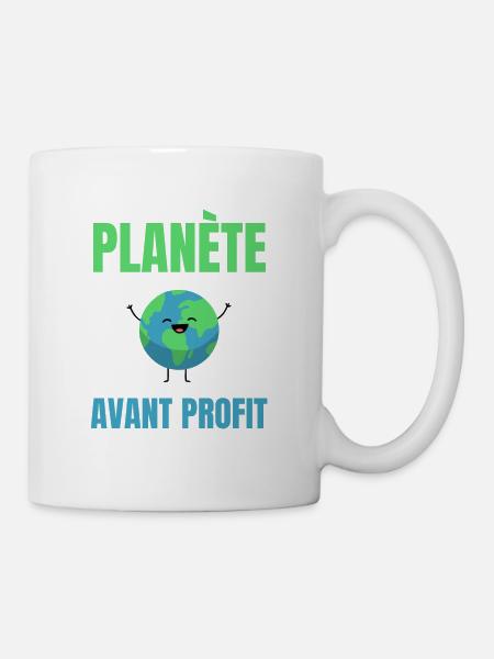 Planète Avant Profit Écologie - Mug blanc - blanc