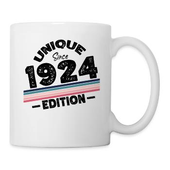 Unique Since 1924 Edition Birthday Vintage 1924 - Mug - white - Right
