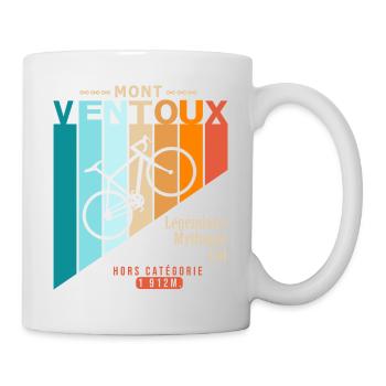 vélo mont ventoux cyclsite velo - Mug blanc - blanc - Droite