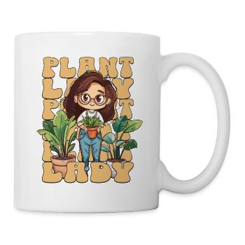 Plante Dame Plantes Femme Fille J’Aime Les Plantes - Mug blanc - blanc - Droite