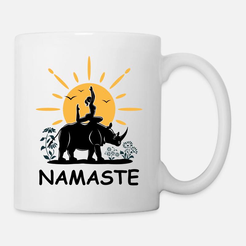Namaste - Tasse - Weiß