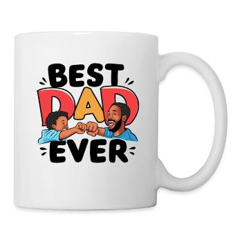 Bester Papa der Welt zum Vatertag oder Geburtstag - Tasse - Weiß - Rechts
