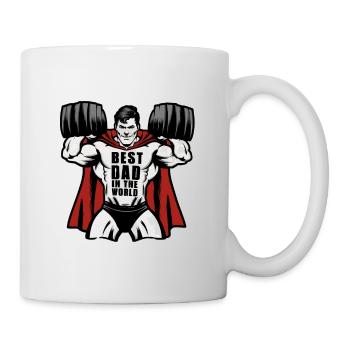 Bester Papa der Welt zum Vatertag Geburtstag - Tasse - Weiß - Rechts
