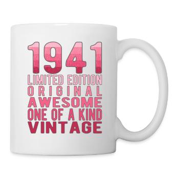 Edition limitée depuis 1941 Anniversaire Millésime 1941 - Mug blanc - blanc - Droite