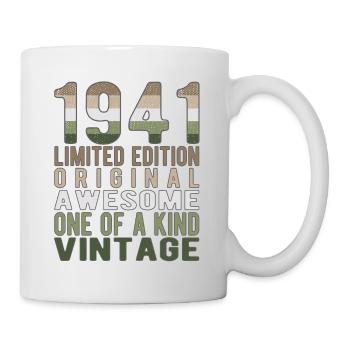Edition limitée depuis 1941 Anniversaire Millésime 1941 - Mug blanc - blanc - Droite
