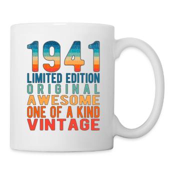 Edition limitée depuis 1941 Anniversaire Millésime 1941 - Mug blanc - blanc - Droite