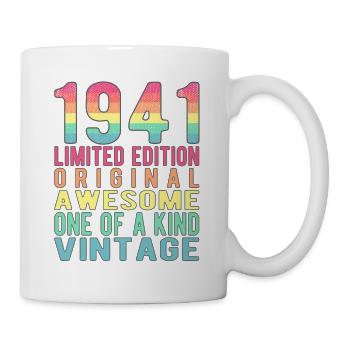 Edition limitée depuis 1941 Anniversaire Millésime 1941 - Mug blanc - blanc - Droite