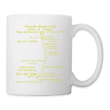 Route 0.4.0 Playa del Socorro - Pico del Teide - Mug - white - Right