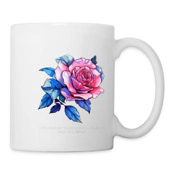Thorns and Roses - Rosen Blume - Tasse - Weiß - Rechts