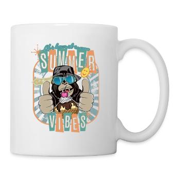 Gorilla Monkey Summer Ice Cream Summer Vibes - Mug - white - Right