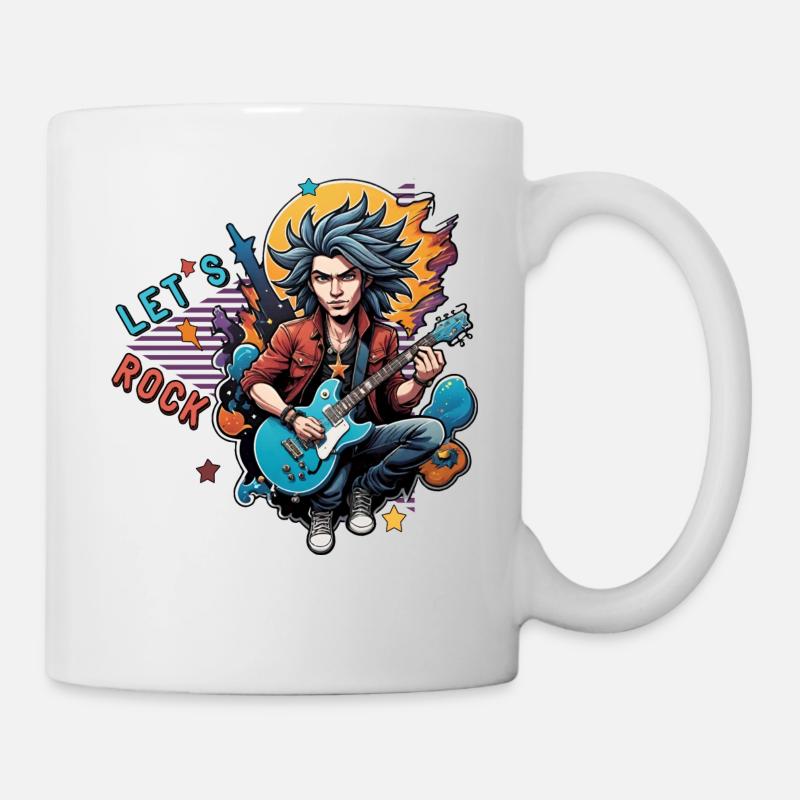 Let's Rock - Tasse - Weiß