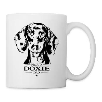 Doxie Dad Hunde Hund Dachshund Dackel Wilsigns - Tasse - Weiß - Rechts
