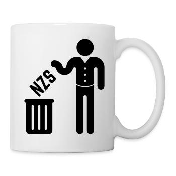 NZS in die Mülltonne / den Müll! (Gegen Rechts, B) - Tasse - Weiß - Rechts